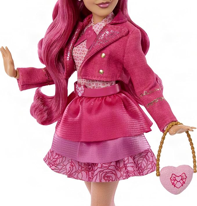 Mattel Disney Descendants: Wicked Wonderland Fashion Doll & Accessory, Pink Sister of Red & Daughter of Queen of Hearts with Movie-Inspired Clothing