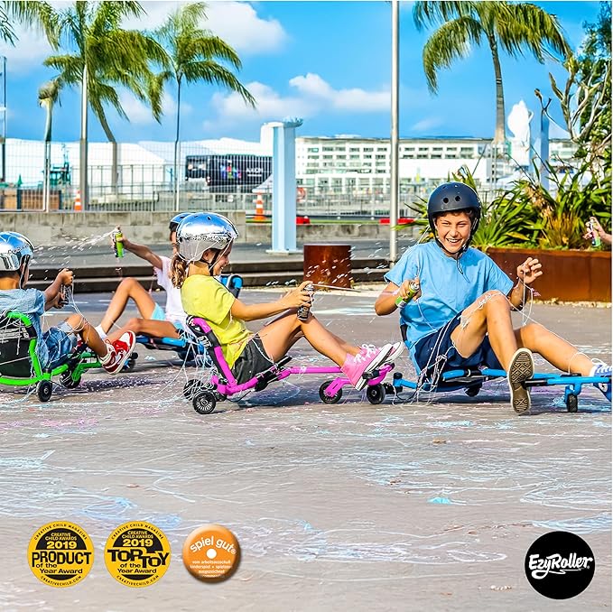 EzyRoller Drifter X Ride On Toy for Kids, Ages 4-12, Up to 154 lbs - Pink