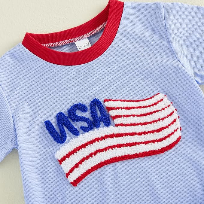 Kavousa Baby Boy Clothes Summer Baby Boy Bubble Romper Short Sleeve Jumpsuit One Piece Outfit Newborn Infant Clothing