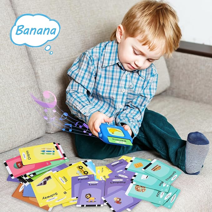 Talking Flash Cards,Kids Toddler Flash Cards with 240 Sight Words,Montessori Toys,Autism Sensory Toys,Speech Therapy,Learning Educational Gifts for Age 4 5 6 Years Old Boys and Girls
