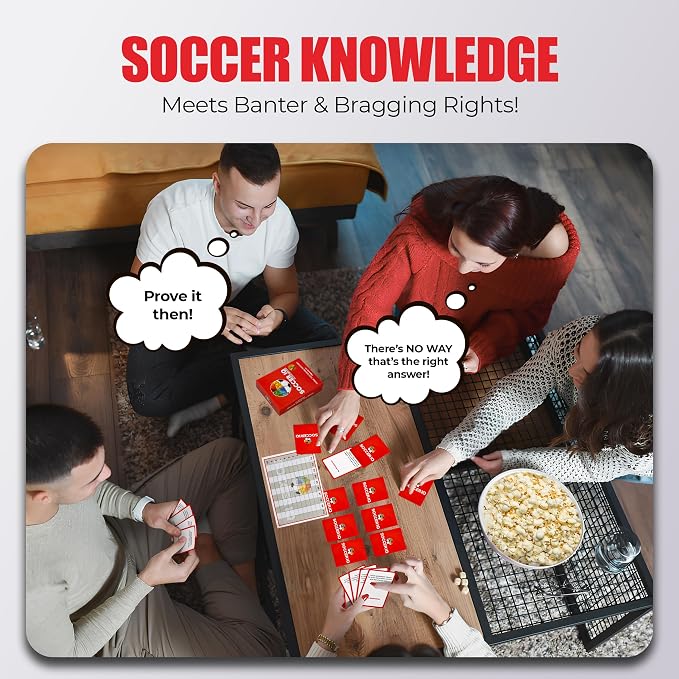 Soccer Trivia Card Game English League Version – 150 Soccer Trivia Questions, Best Soccer Gifts for Boys | Soccer Cards 2025 Soccer Games for Kids & Adults | EPL Soccer Cards Soccer Gift