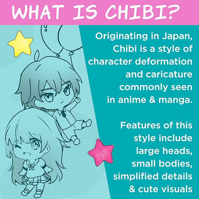 Faber-Castell Anime Drawing Kit: Chibi Edition | Step-by-Step Instruction Book with 20 Practice Pages, Color Pencil Set & Drawing Supplies for Kids, Back to School Supplies (1 Book)