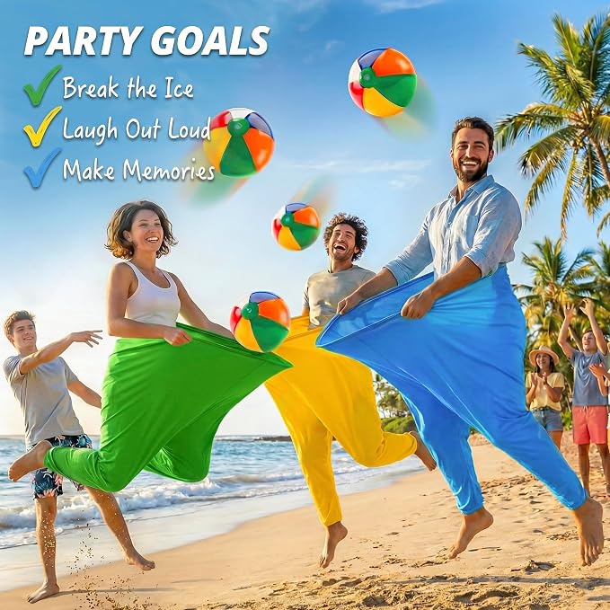 Granny Pants Yard Game for Adults and Kids, Big Pants Ball Catch Game with 2 Giant Pants, Balls, Pumps & Storage Bag, Outdoor Tossing Games for Birthday Party, Backyard Party, Family Reunion