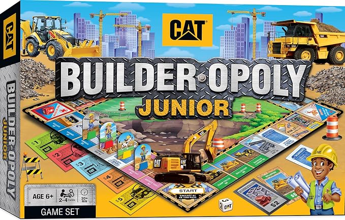 MasterPieces Kids & Family Board Games - Caterpillar Builder Opoly Jr. - Officially Licensed Board Games for Kids, & Family