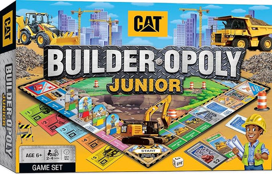 MasterPieces Kids & Family Board Games - Caterpillar Builder Opoly Jr. - Officially Licensed Board Games for Kids, & Family