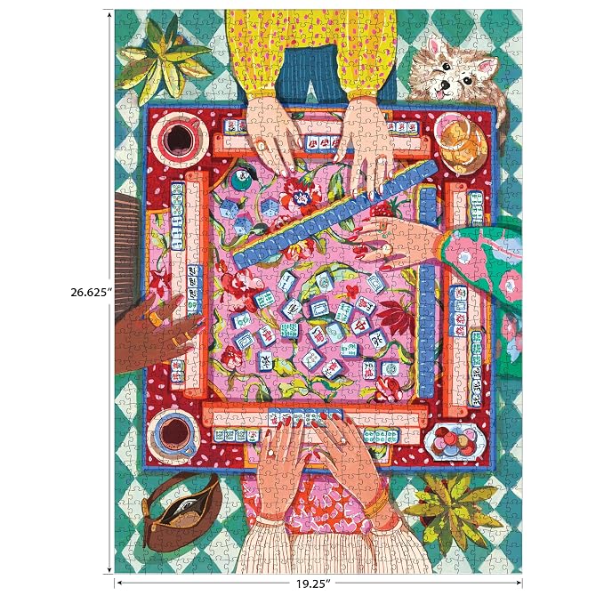 RoseArt - Hobby Haven - Modern Mahjong - 1000 Piece Jigsaw Puzzle for Adults