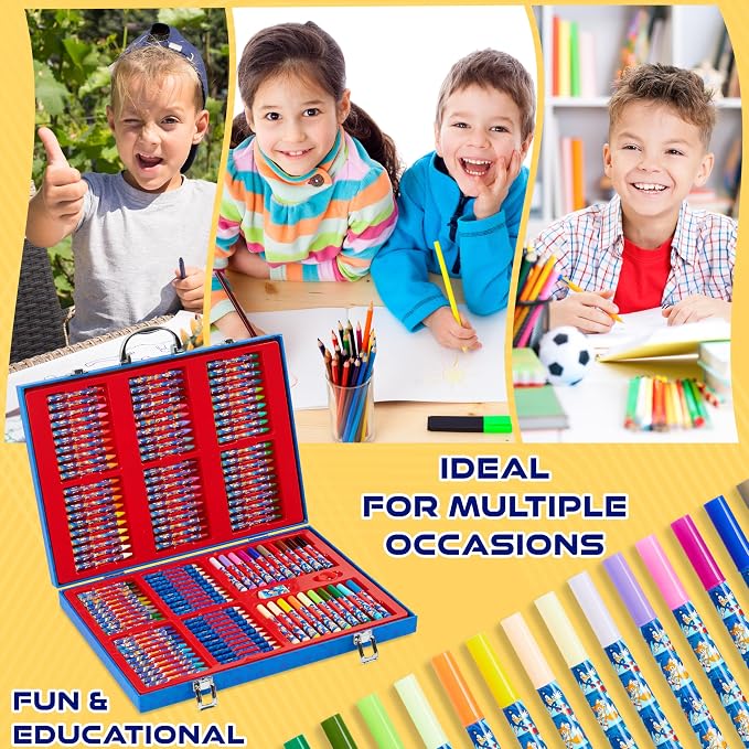 Get Trend Sonic THE Hedgehog Art Set for Kids with 137 Pcs, Art Supplies - Gifts for Boys