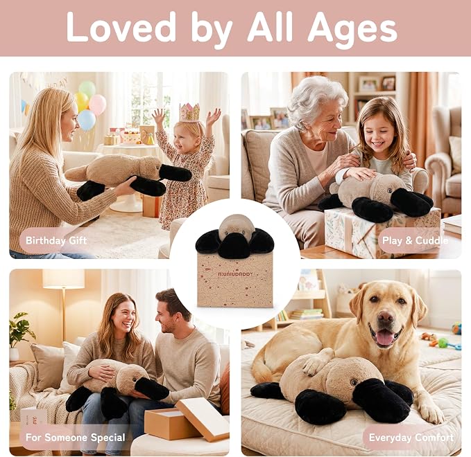 Niuniu Daddy 20" 3.3 lb Weighted Platypus Stuffed Animal for Adults Kids, Giant Large Soft Body Pillow Plush Toy for Sleeping Huggable, Gift for Everyday Comfort