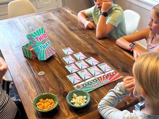 This or That Party Game – Family Card Game with Easy Either/Or Choices | Fun Guessing Game for Kids, Teens & Adults Where Players Follow Their Path Down the Pyramid for Family Game Night & Parties