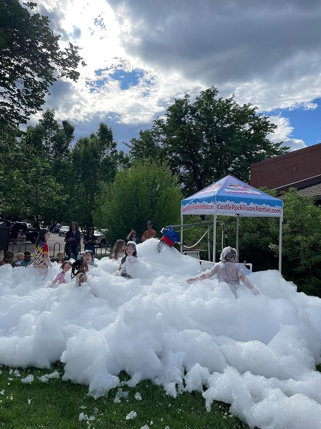 Foam Powder for Party Cannons & Foam Bubble Generators for Backyard Parties