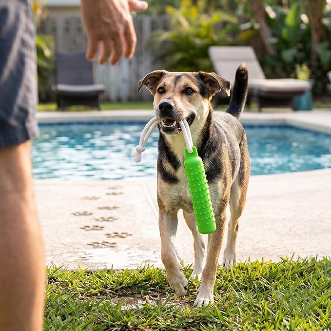 Dog Float Toy - Interactive Training Bumper & Fetching Retrieving Dog Water Toys Dummy Outdoor - Lightweight for Float on the Water Pool Fetch Pet Toys for Small, Medium, Large Dogs