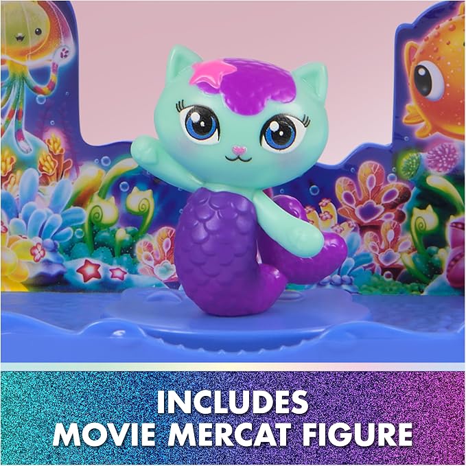 Gabby's Dollhouse: The Movie, MerCat's Spa-wesome Bathroom, Toy Figure, Dollhouse Accessories & Surprise Toy, Kids Toys for Girls & Boys Ages 3 and Up