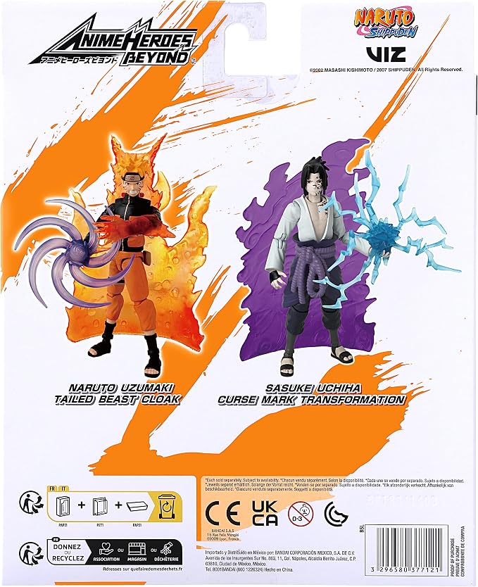 ANIME HEROES Beyond - Naruto - Sasuke Uchiha Curse Mark Transformation Action Figure
