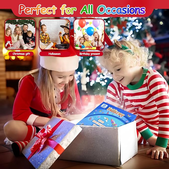 Mini Magnetic Tiles 36pcs, Travel Kids Toys STEM Magnet Toy, Easter Basket Stuffer for Toddler Magnetic Blocks Building Preschool Learning Sensory Montessori Toy for Boys and Girls