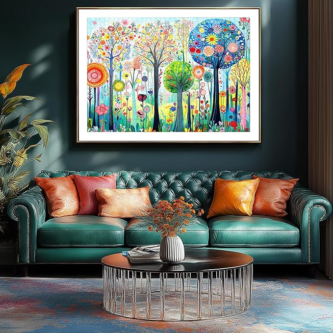 Spring Forest 500 Piece Puzzles for Adults, Fun Pretty Art Puzzles for Adults 500 Pieces with HD Print & Poster, 15" X 23" Dust Free Halloween Christmas Family Games