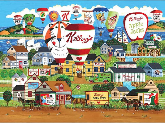 RoseArt - Kellogg's - Hot Air Balloon Celebration - 1000 PC Jigsaw Puzzles for Adults