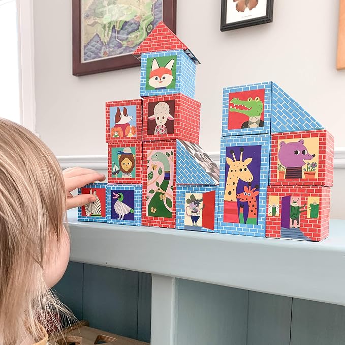 eeBoo: Artists’ Series Building Blocks for Toddlers, Promotes Hand-Eye Coordination, Fine Motor Skills and Teaches Cause and Effect, for Ages 3 and up