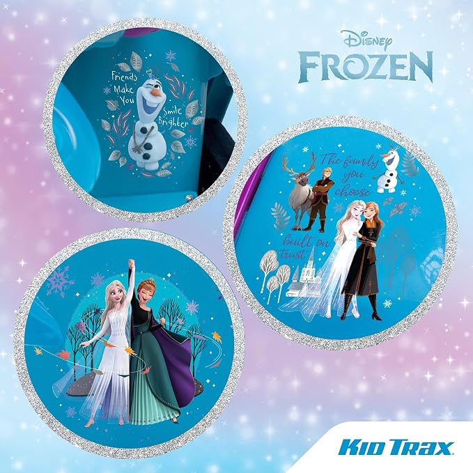 Kid Trax Toddler Disney Frozen 2 Electric Quad Ride On Toy, Kids 1.5-3 Years Old, 6 Volt Battery and Charger Included, Max Weight 45 lbs, Frozen 2 Blue
