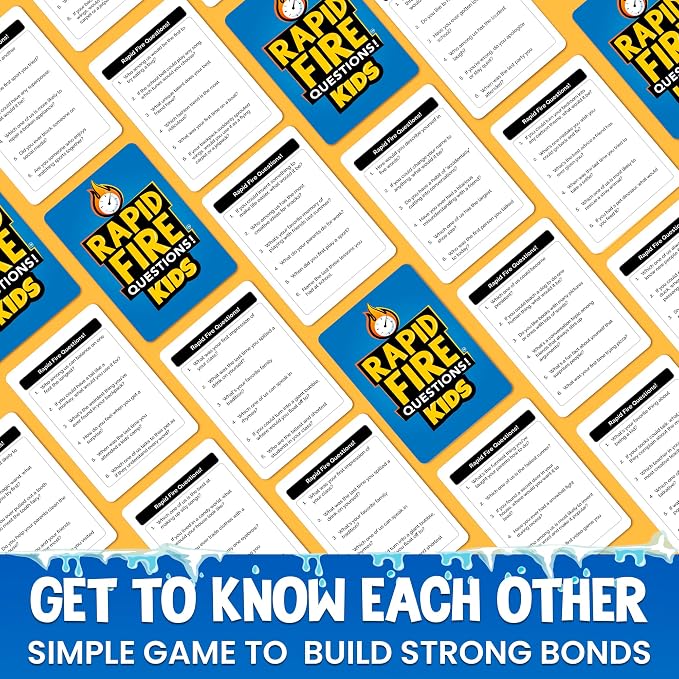 QUOKKA Kids Conversation Cards Game - Break the Ice Game for Kids and Families - Icebreaker Cards with 500+ Questions - Family Game for Kid 8-12 - Perfect for Family Games Night I Travel Version
