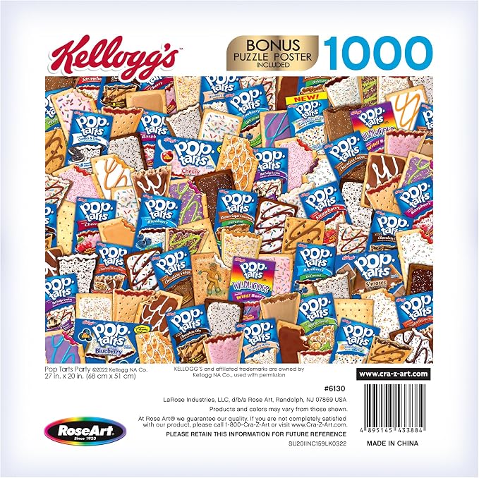 RoseArt - Kellogg's - Pop Tart Party - 1000 Piece Jigsaw Puzzles for Adults
