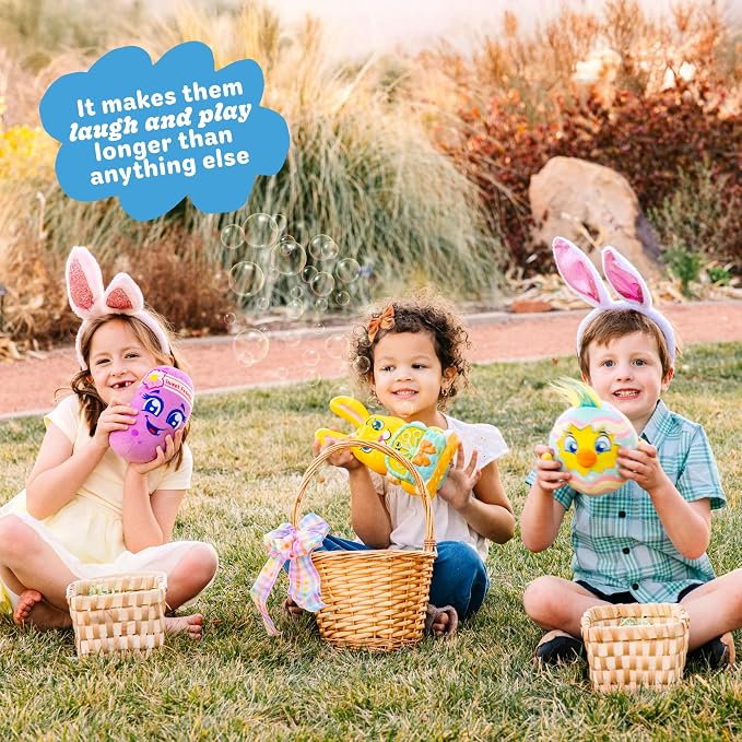 Move2Play Bubble Blower | Bubble Machine | Bubble Toy for Toddlers, Boys and Girls | Indoor & Outdoor | Birthday Party | Summer Fun | Gift for Girls 1, 2, 3, 4+ Years Old (4th of July) (Bunny)