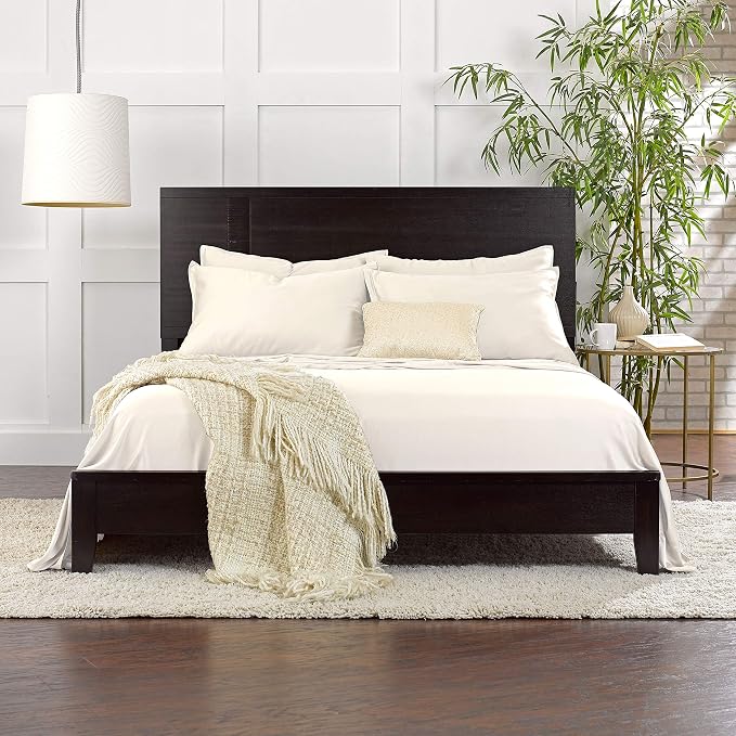 Pure Bamboo Full Sheets, Genuine 100% Organic Viscose Derived from Bamboo Bed Sheet Set, Luxuriously Soft & Cooling, Double Stitching, 2 Year Quality Promise (Full, Ivory)