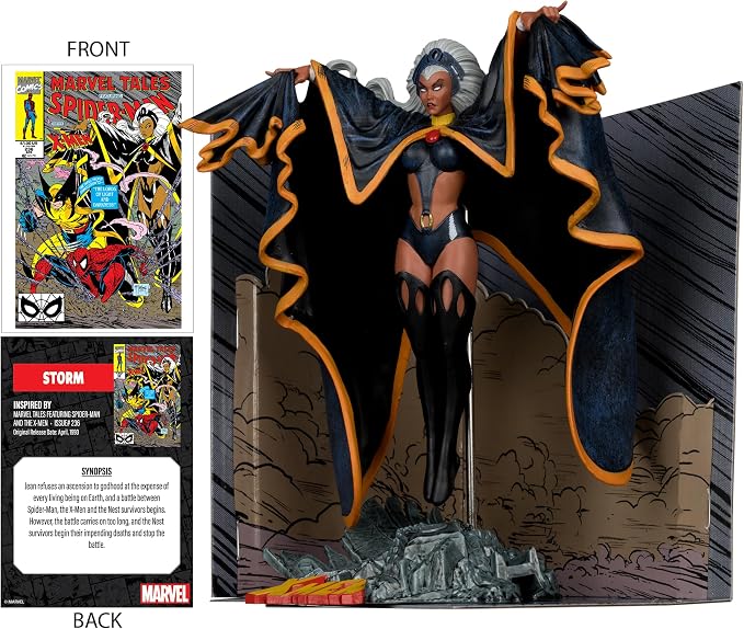 McFarlane Toys - Marvel Storm 1:10th Scale Collectible with Scene (Marvel Tales Featuring Spider-Man and The X-Men #236)