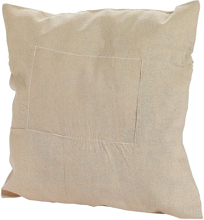 Fun Express Throw Pillow Covers Set of 12 - DIY Blank Canvas Pillow Cases with Zipper for Crafting | White Cotton Square Pillow Covers 12x12 for Photo Projects, Kids Crafts & Custom Home Decor
