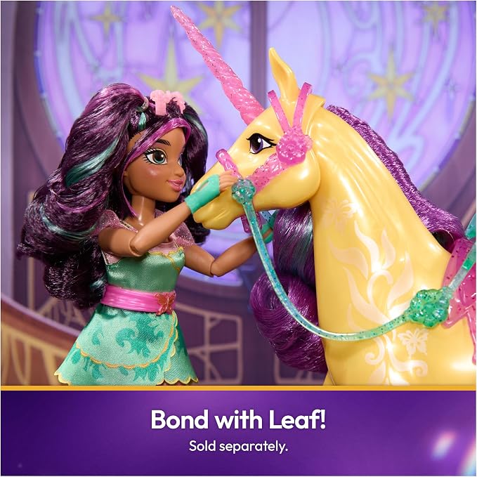 Unicorn Academy, Power of Friendship Ava Doll with Plushie Figure & 7 Fashion Accessories, 9.5”, Dolls & Unicorn Toys for Girls Ages 4 and up