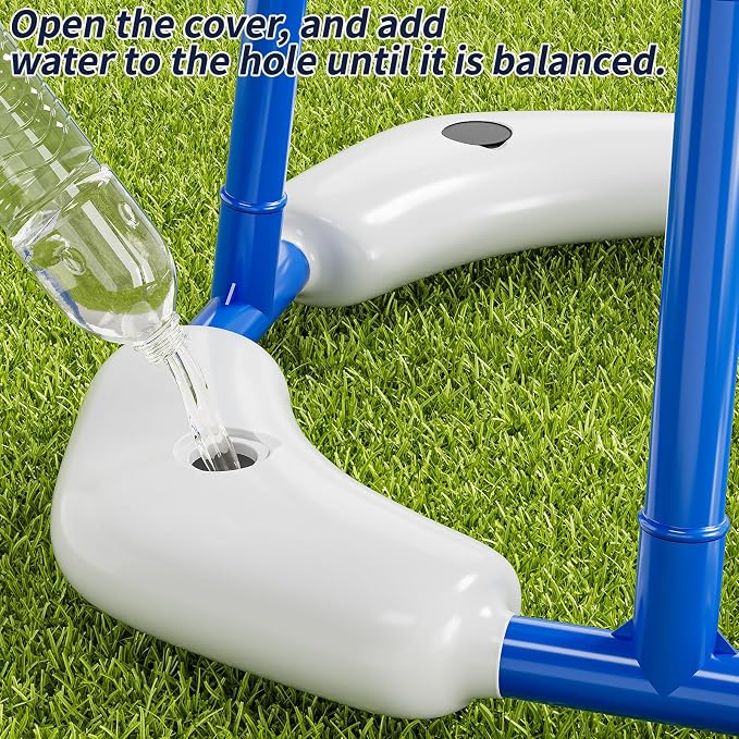 MSKOLER Pool Basketball Hoop, 2 in 1 Floating Pool Toys with 4 Balls and Inflatable Pump, Indoor Outdoor Water Basketball Swimming Pool Games Gifts Toys for Kids Ages 4-8 8-12