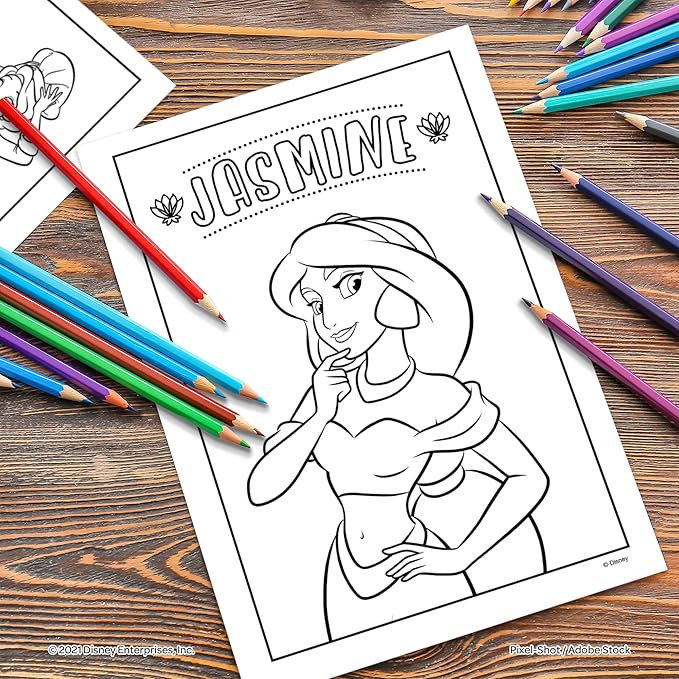 Disney Princess Paintbox Coloring and Activity Book with 16 Paints, Bendon 42350, 7.75 x 10.75