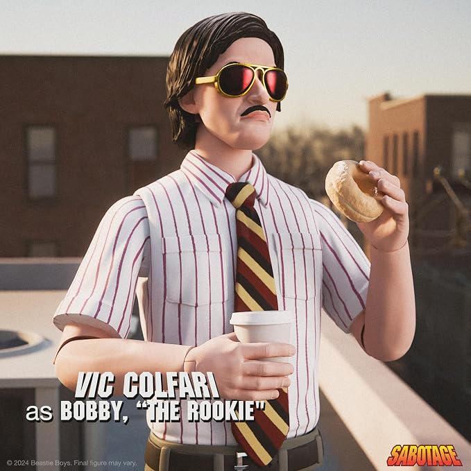 Super7 ULTIMATES! Beastie Boys Vic Colfari Sabotage - 7" Beastie Boys Action Figure with Accessories Hip Hop Collectibles and Retro Toys