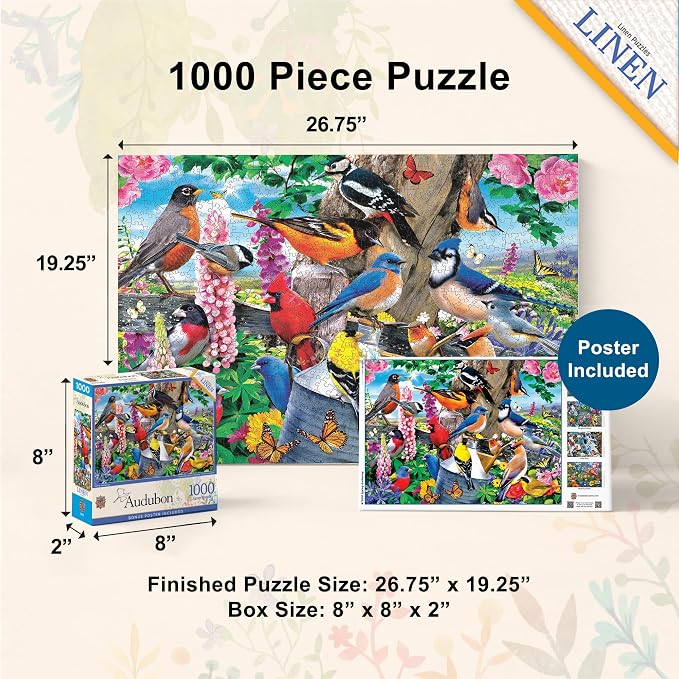 MasterPieces 1000 Piece Jigsaw Puzzle for Adults, Family, Or Youth - Spring Gathering - 19.25"x26.75"