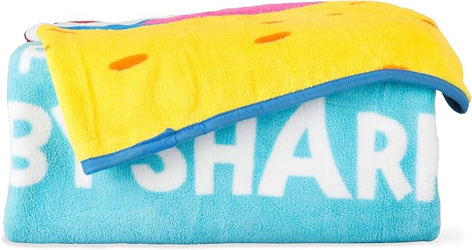 Franco Kids Bedding Super Soft Micro Raschel Throw, 46 in x 60 in, Baby Shark