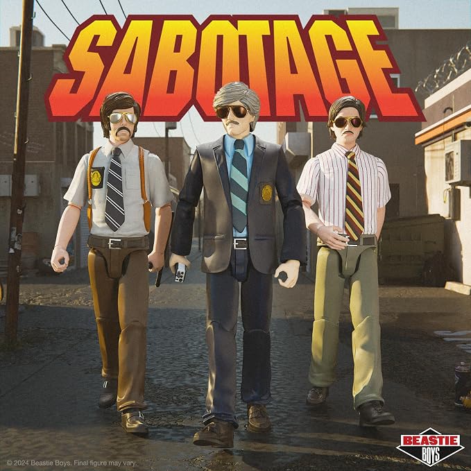 Super7 ULTIMATES! Beastie Boys Vic Colfari Sabotage - 7" Beastie Boys Action Figure with Accessories Hip Hop Collectibles and Retro Toys