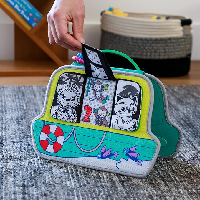 Infantino Busy Board Mirror & Sensory Discovery Toy Boat