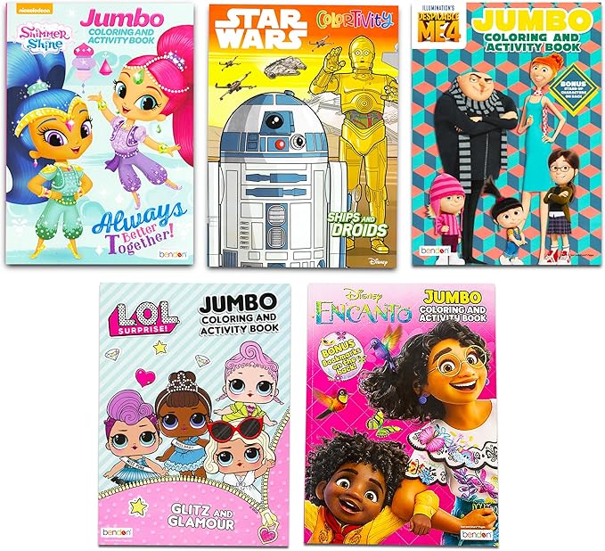 16 Bulk Coloring Books for Kids Ages 4-8 - Assortment Bundle Includes 16 Kids Coloring and Activity Books Bundle (No Duplicates)