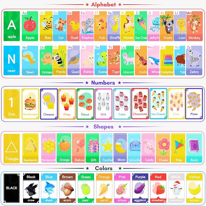 2-in-1 Wooden Shape Sorter & 58 Flash Cards Montessori Toy for Toddlers | Stacking & Sorting Toy for Boys & Girls, Color and Shape Matching Learning Puzzle for Ages 3+, Preschool Education