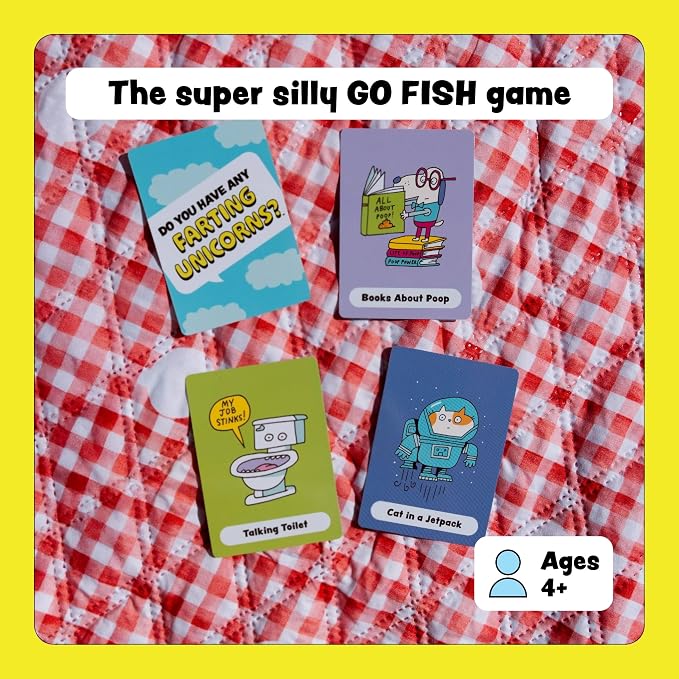 Do You Have Any Farting Unicorns? [Silly Go Fish Card Game for Kids & Families | Hilarious Family Card Game for Game Night, Birthday Parties, Classroom Fun & Playdates | Ages 4+ | 2-6 Players]