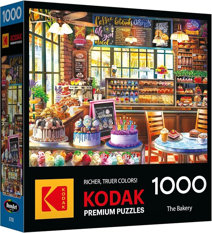 RoseArt - Kodak Premium - The Bakery - 1000 Piece Jigsaw Puzzle, Food-Themed, Ages 10 and Up