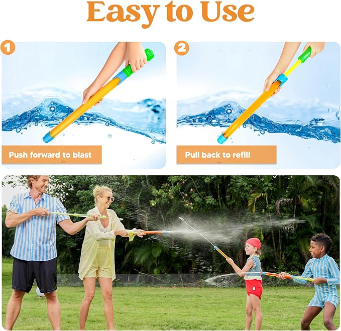 JOYIN 18 Pack 16.5'' Water Gun, Blaster Squirt Guns, Bulk Water Guns Summer Outdoor Swimming Pool, Backyard, Beach Water Game Fighting Play Pool Toys