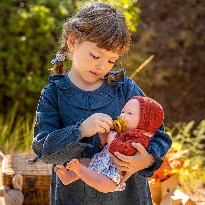 JC Toys - Nature Collection | Original La Newborn | Anatomically Correct Real Girl Baby Doll Gift Set | 15" All-Vinyl | Made in Spain | Designed by Berenguer | Ages 2+