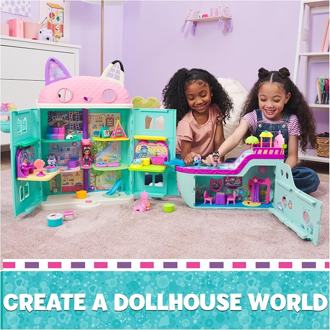 Spin Master Gabby's Dollhouse Kitty Narwhal’s Carnival Room, with Toy Figure, Surprise Toys and Dollhouse Furniture, Kids Toys for Girls & Boys 3+