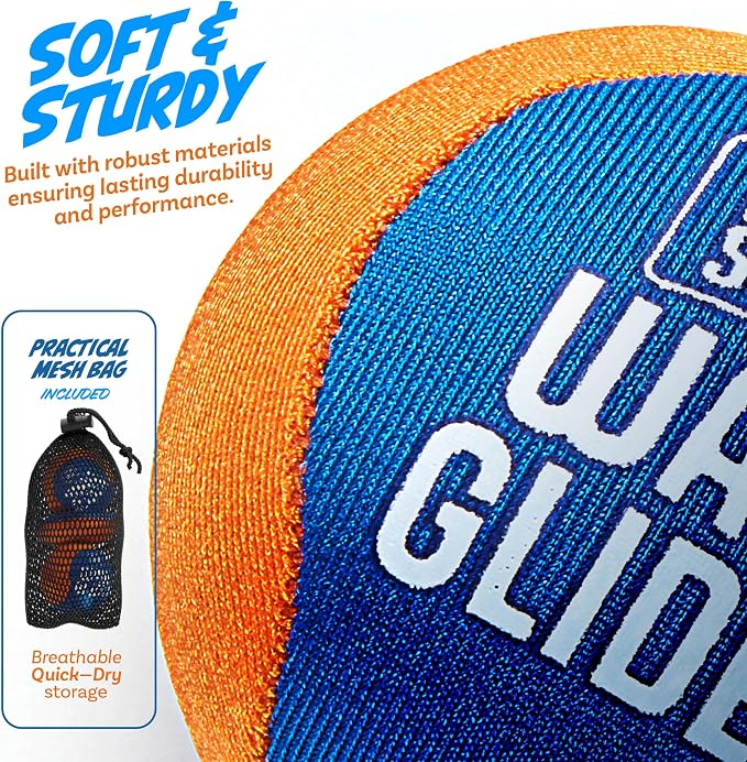 HydroSport Skipping Water Balls - Pool Ball - Beach Toys for Kids Ages 8-12 - Lake Skip, Skee, Fly Swimming Game Adults, Boys, Teens, & Family - Water Toy for Kid - Cool Fun Summer