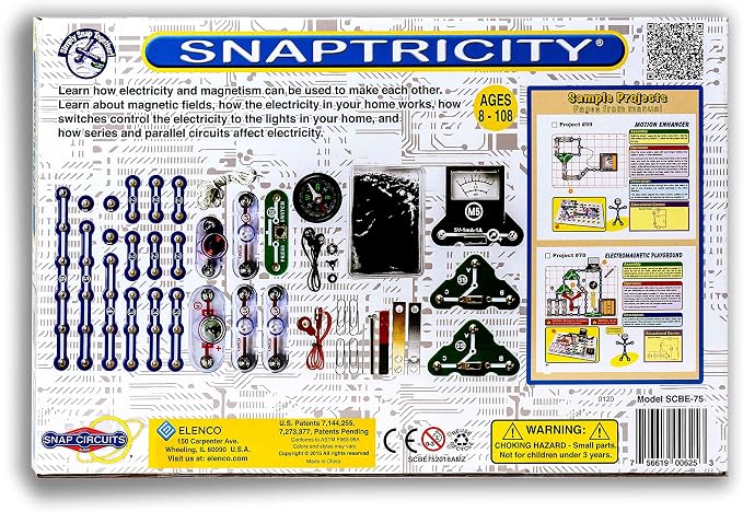 Snap Circuits Snaptricity, Electronics Exploration Kit (Stem Building), for Kids 8+