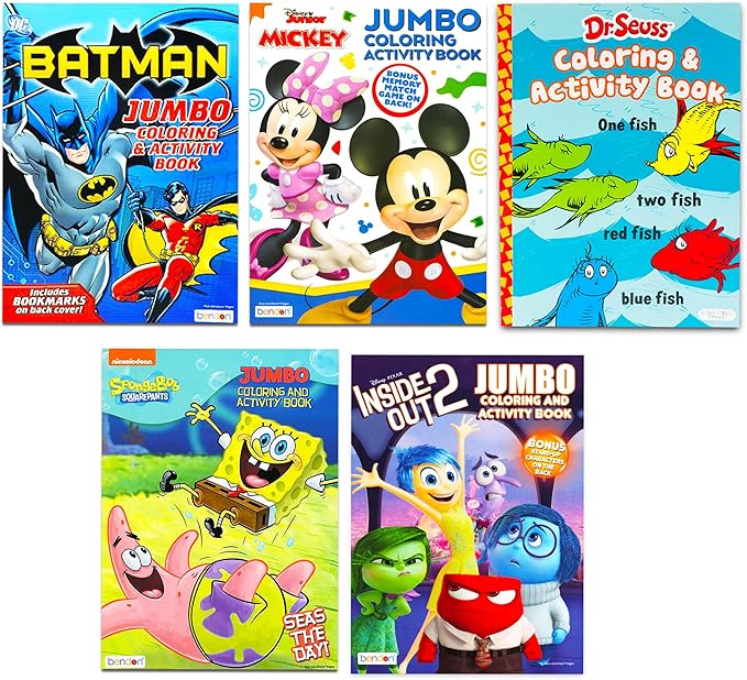 16 Bulk Coloring Books for Kids Ages 4-8 - Assortment Bundle Includes 16 Kids Coloring and Activity Books Bundle (No Duplicates)