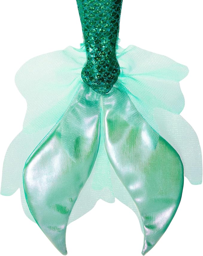 Mattel Disney Princess Mermaid Ariel Sparkling Princess Fashion Doll & Accessory with Removable Tail, Sleeves & Flower Hair Clip, Inspired by Movie