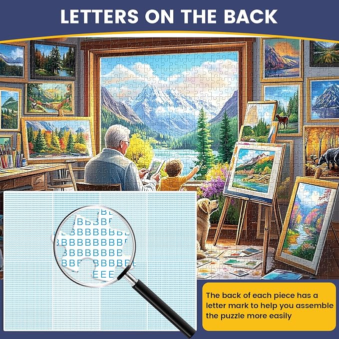 Puzzles for Adults 1000 Pieces,Jigsaw Puzzles 1000 Pieces Painting Room Puzzle for Adults Unique 1000 Piece Scenery Puzzles Fun Relax Puzzle Challenging Family Game Gift