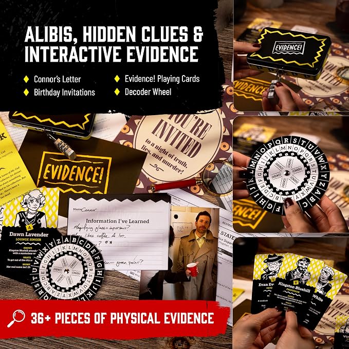 Hunt A Killer: Game Night Gone Wrong, an Immersive True Crime Experience, for Fans of Criminal Minds, Forensic Files, and Mystery Games, Board Game is 90-120 Minutes, for Ages 14+