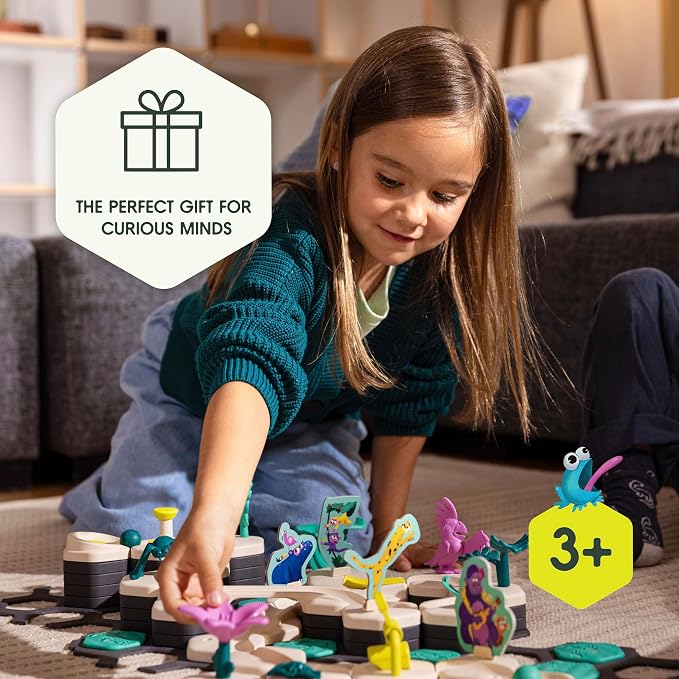 Ravensburger GraviTrax Junior Starter Set - My Jungle - Preschool Marble Run Game - Fun Building Experience - STEM-Friendly, Interactive Learning - MESH Accredited - Kids Age 3 and Older